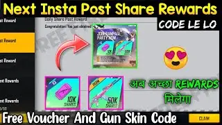 Instagram Post Share Redeem Code Day 4 | Free Fire Today Redeem Code | Next Post Share Redeem Code