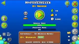 (Noclip)GeometryDash 2.11.HyperCircles by Nedzer(me,hard or insane,100fps)