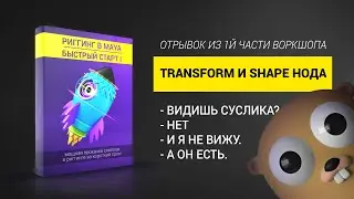Риггинг в Maya. Transform и Shape нода.