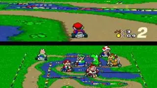 Super Mario Kart Playthrough - Special Cup: Donut Plains 3
