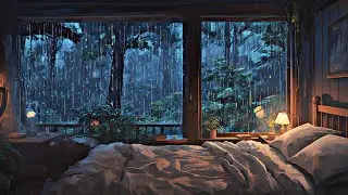 Relaxation Music with Rain & Piano | Meditation, Study, Yoga, Deep Sleep, Stress Relief