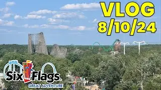 Major Fright Fest & Log Flume Work at Six Flags Great Adventure! | Vlog 8/10/24
