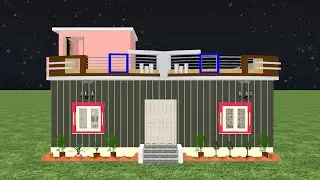 3 Room | 3D House Design | Small House | 35x25 House Plan