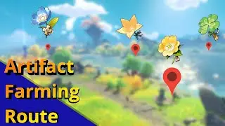 Genshin Impact free artifact guide - Daily Farming Route with all current artifact locations