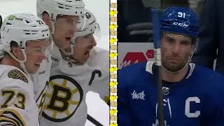 Brad Marchand Silences The Sotiabank Arena, Tavares Furious Over Penalty
