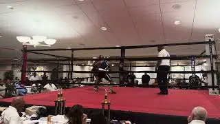Elite Boxing Promotions: 8/2/24 Kunle Odunleye vs Travis Willis Round # 2 Part 1 Camera angle # 2
