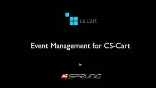 Event Management for CS Cart | 4Sprung web development