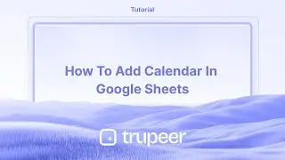 How To Add Calendar In Google Sheets