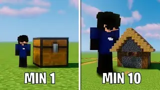 Minecraft PERO cada MINUTO nos hacemos MAS GRANDES!