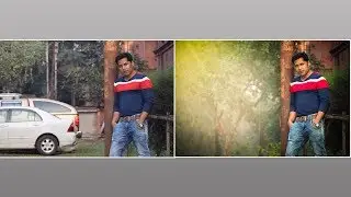 amazing hard light Green photo manipulation 2018