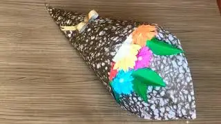 Gül buketi hazırlamaq@rengli kagızdan gül büketi