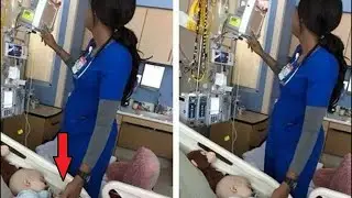 The nurse thought that she was not seen, but when she was photographed, everyone found out the truth