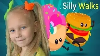 Alice RESCUES FROM the FOOD ITEMS!!! Silly Walks Part2