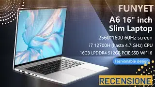 FUNYET 16 pollici 16GB RAM 512GB SSD Windows 11 Pro Laptop Recensione