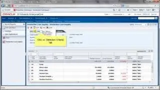 Accessing Production Cost Enquiry - JDE E1 91 - Manufacturing Accounting