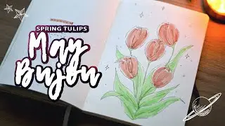 SPRING TULIPS "May Bullet Journal Theme