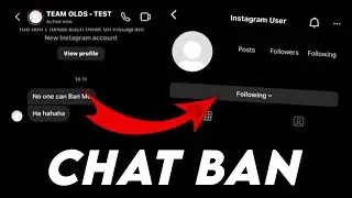 INSTAGRAM CHAT BAN METHOD | TEAM OLDS