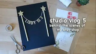 Studio Vlog 5 - Listing New Christmas Items, Working On More Cake Toppers, Etsy Seller Jtru Designs