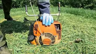 ✅ Stihl FS 450 - String Trimmer - Mowing the Grass