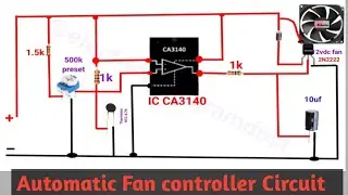Automatic Fan controller circuit using temperature sensor 