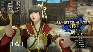 Monster Hunter: RISE on LINUX Gaming Benchmark | R5 3600 + RX560