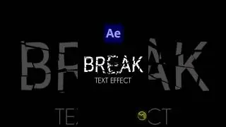 Break text effect adobe after effects tutorial 2024 