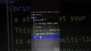 print following here document in Python programming