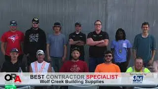 Wolf Creek Building Supplies - Best Contractor Specialist 2019 Award