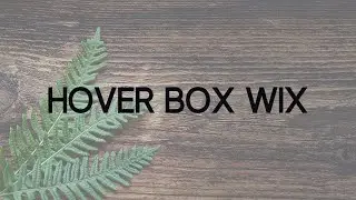 How to add a Hover Box to your Wix Website