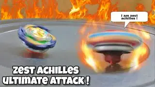 zest achilles ultimate attack vs vanish fafnir spin steal | powerful beyblade ever