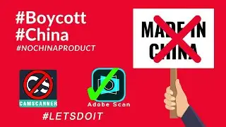 Boycott China | Best Alternative for CamScanner | Adobe Scan Tutorial