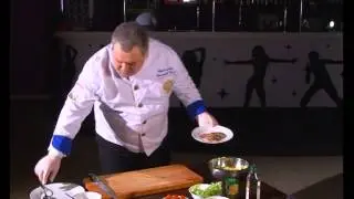 Теплый салат из языка