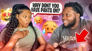 Picking My Wife Up With NO PANTS ON To See Her Reaction! *GONE RIGHT*