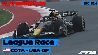 F1 22 League Race - United States GP  [Livestream] (IRC S14 Round 8)
