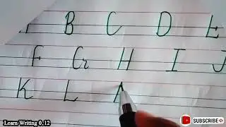simple Alphabet | Capital Letter | Haidar Writing #capitalletter