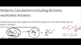 Calculating moles of ions in solution