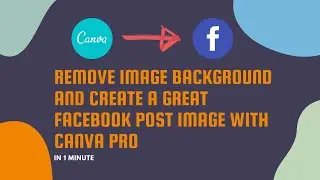 Remove image background and Create a great #Facebook post image with #Canva Pro in one minute