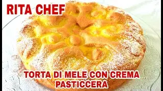APPLE PIE WITH CUSTARD CREAM🍎RITA CHEF | Beautiful as a Bouquet.