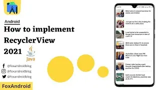 Recyclerview in Android Studio | How to Implement Recyclerview in Android studio | 2021