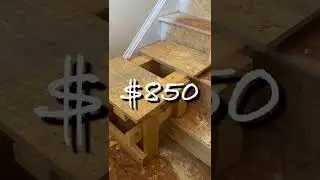 Use a ladder on the stairs