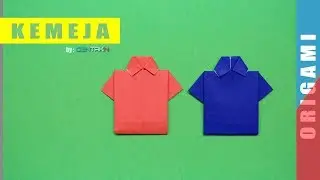 Cara membuat origami baju t shirt dari kertas origami - By GENTAKN