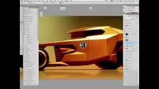 colorizing + weathering a greyscale sketch in Photoshop