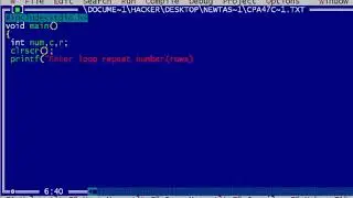 C program to generate triangle pattern 10