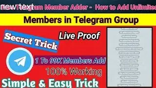 How To Add Telegram Members|Telegram Members Adder software Free