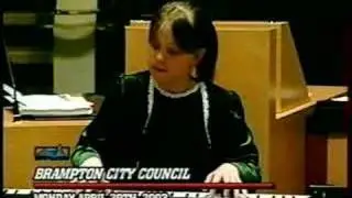 Alexandra Petkovski at Brampton's City Hall April 2002
