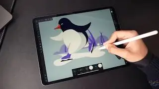 Ice Skating - Vector Art with Affinity Designer for iPad