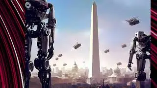 World in 2100 with modern ROBOT through AI vision