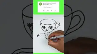 Çok Kolay Sevimli Ballerina Cappuccino Resmi Çizimi ve Boyama Videosu 
