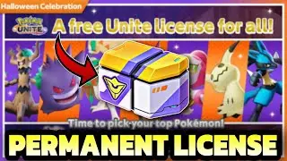 Free Permanent Unite License Box - Halloween Gift In Pokemon Unite 🎁