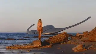 Фрагменты моей картины  Другой берег. Холст, масло. 89х195. Геннадий Улыбин